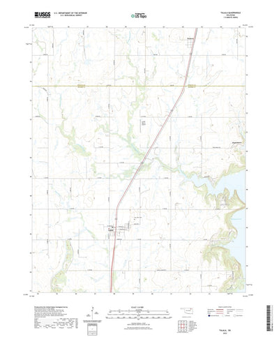 United States Geological Survey Talala, OK (2022, 24000-Scale) digital map