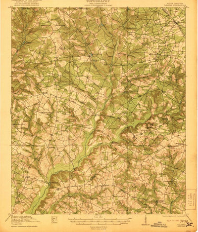 United States Geological Survey Talatha, SC (1921, 62500-Scale) digital map