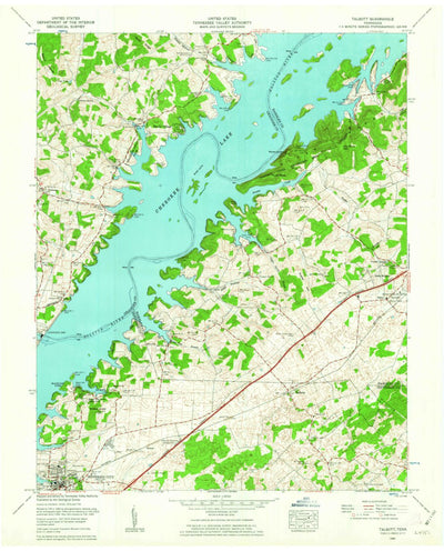 United States Geological Survey Talbott, TN (1960, 24000-Scale) digital map