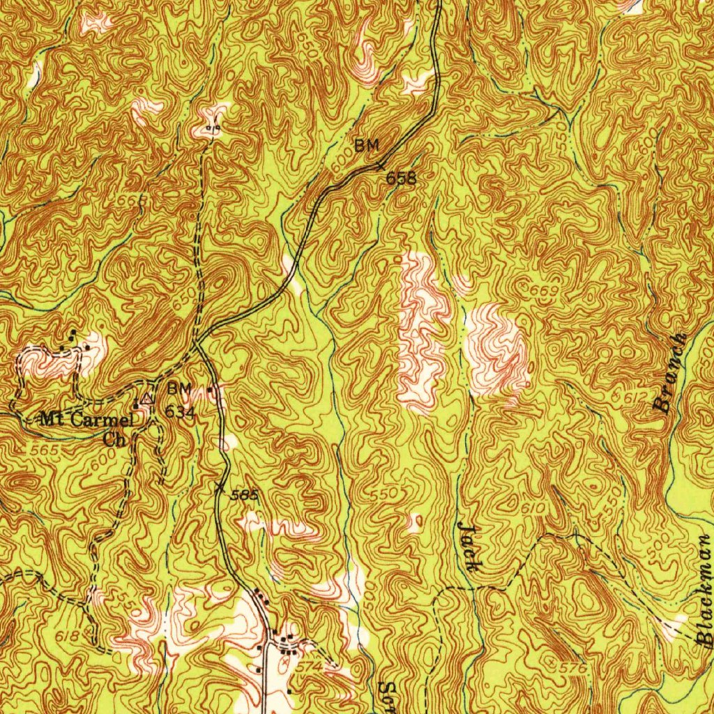 Talbotton, GA (1950, 62500Scale) Map by United States Geological
