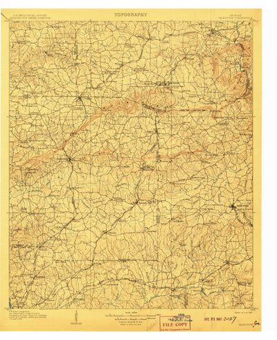 United States Geological Survey Talbotton, GA-AL (1907, 125000-Scale) digital map