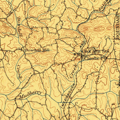 United States Geological Survey Talbotton, GA-AL (1907, 125000-Scale) digital map