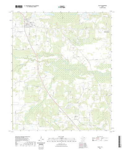 United States Geological Survey Talco, TX (2022, 24000-Scale) digital map