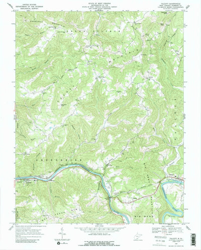 United States Geological Survey Talcott, WV (1968, 24000-Scale) digital map