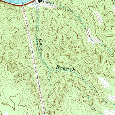 United States Geological Survey Talcott, WV (1968, 24000-Scale) digital map