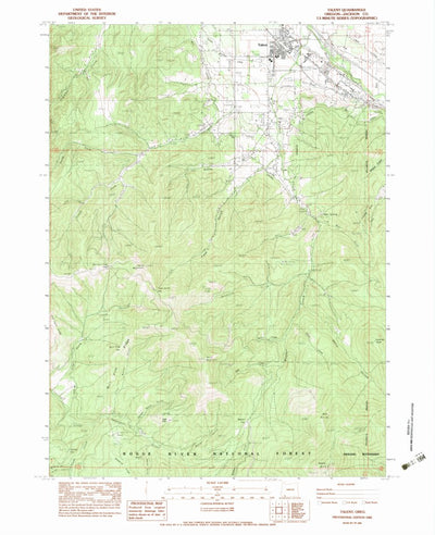 United States Geological Survey Talent, OR (1983, 24000-Scale) digital map