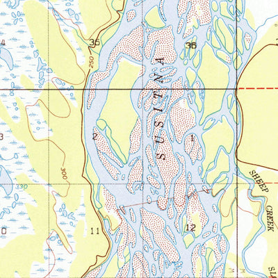 United States Geological Survey Talkeetna A-1, AK (1958, 63360-Scale) digital map