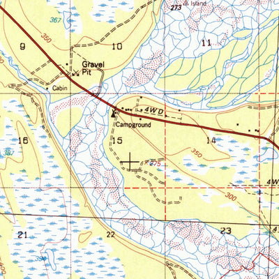 United States Geological Survey Talkeetna A-1, AK (1994, 63360-Scale) digital map