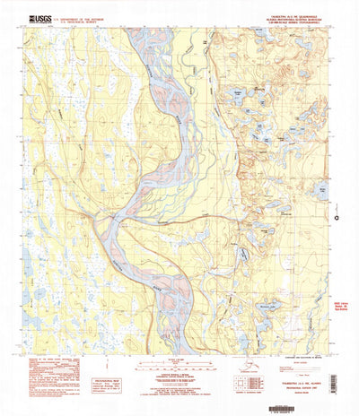United States Geological Survey Talkeetna A-1 NE, AK (1987, 25000-Scale) digital map