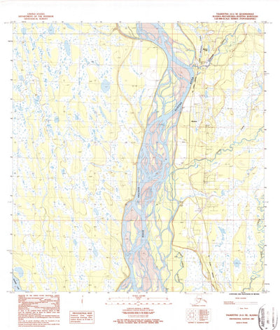 United States Geological Survey Talkeetna A-1 SE, AK (1987, 25000-Scale) digital map