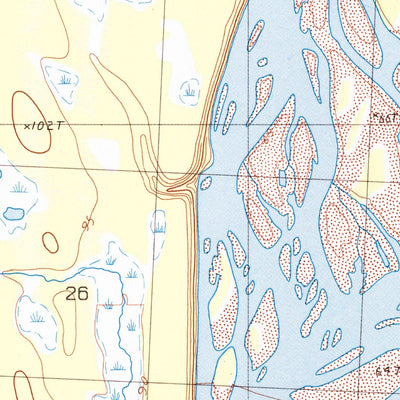 United States Geological Survey Talkeetna A-1 SE, AK (1987, 25000-Scale) digital map