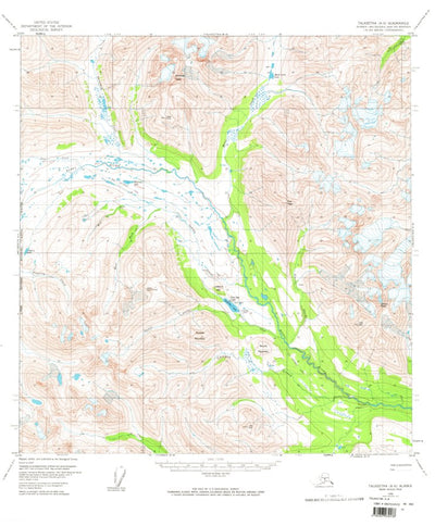 United States Geological Survey Talkeetna A-6, AK (1958, 63360-Scale) digital map