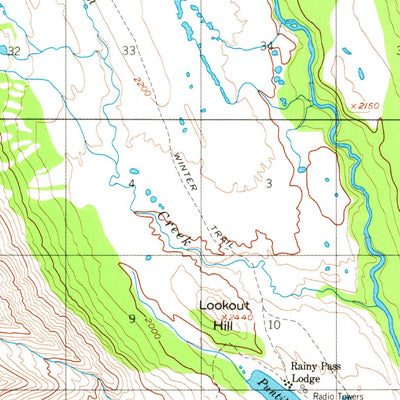 United States Geological Survey Talkeetna A-6, AK (1958, 63360-Scale) digital map
