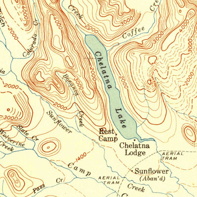 United States Geological Survey Talkeetna, AK (1951, 250000-Scale) digital map