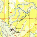 United States Geological Survey Talkeetna B-1, AK (1951, 63360-Scale) digital map