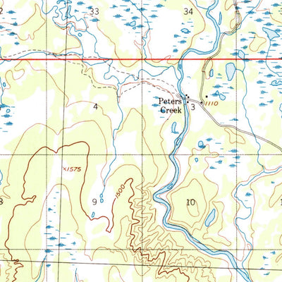 United States Geological Survey Talkeetna B-2, AK (1994, 63360-Scale) digital map