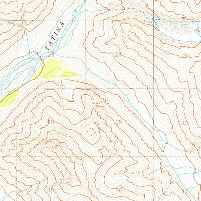 United States Geological Survey Talkeetna B-6, AK (1958, 63360-Scale) digital map