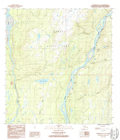 United States Geological Survey Talkeetna C-1 SE, AK (1987, 25000-Scale) digital map