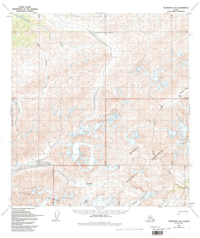 United States Geological Survey Talkeetna C-6, AK (1958, 63360-Scale) digital map