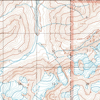 United States Geological Survey Talkeetna C-6, AK (1958, 63360-Scale) digital map