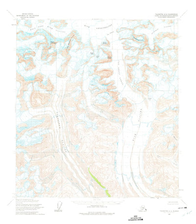United States Geological Survey Talkeetna D-2, AK (1958, 63360-Scale) digital map