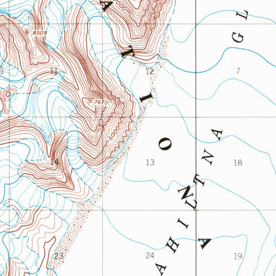 United States Geological Survey Talkeetna D-3, AK (1958, 63360-Scale) digital map