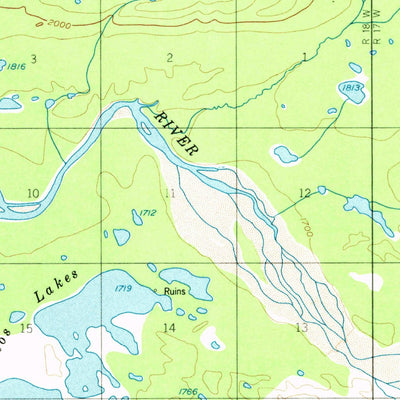 United States Geological Survey Talkeetna D-6, AK (1958, 63360-Scale) digital map