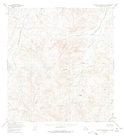 United States Geological Survey Talkeetna Mountains A-2, AK (1951, 63360-Scale) digital map