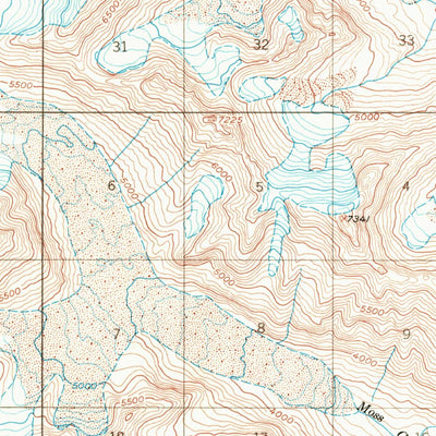 United States Geological Survey Talkeetna Mountains A-3, AK (1951, 63360-Scale) digital map