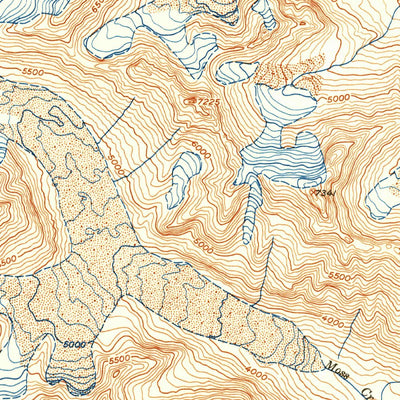 United States Geological Survey Talkeetna Mountains A-3, AK (1952, 63360-Scale) digital map