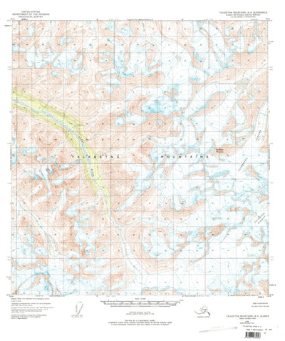 United States Geological Survey Talkeetna Mountains A-4, AK (1949, 63360-Scale) digital map