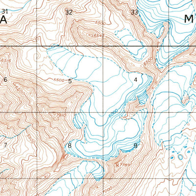 United States Geological Survey Talkeetna Mountains A-4, AK (1949, 63360-Scale) digital map