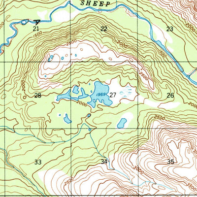 United States Geological Survey Talkeetna Mountains A-6, AK (1950, 63360-Scale) digital map