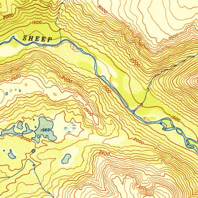 United States Geological Survey Talkeetna Mountains A-6, AK (1952, 63360-Scale) digital map