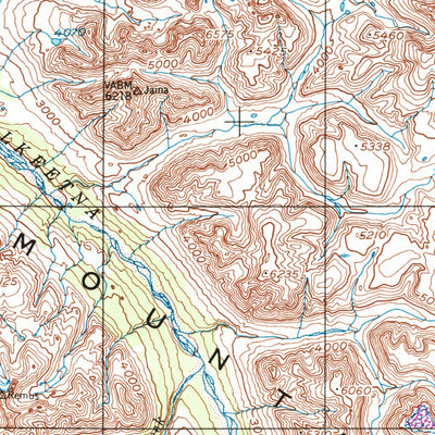 United States Geological Survey Talkeetna Mountains, AK (1954, 250000-Scale) digital map