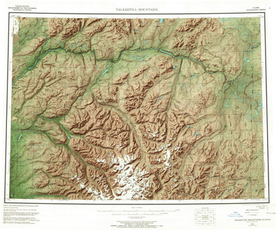 United States Geological Survey Talkeetna Mountains, AK (1966, 250000-Scale) digital map