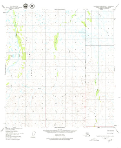 United States Geological Survey Talkeetna Mountains B-1, AK (1951, 63360-Scale) digital map