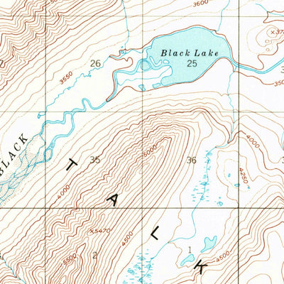 United States Geological Survey Talkeetna Mountains B-2, AK (1951, 63360-Scale) digital map