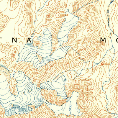 United States Geological Survey Talkeetna Mountains B-3, AK (1952, 63360-Scale) digital map