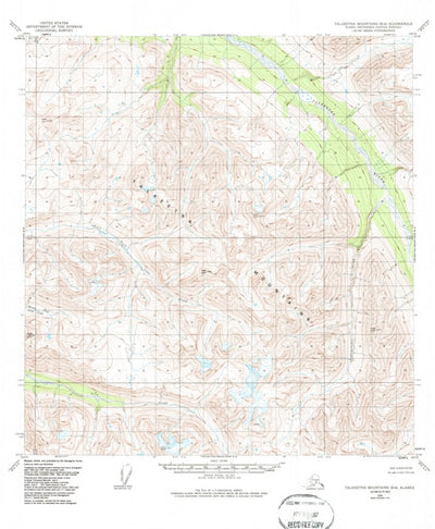 United States Geological Survey Talkeetna Mountains B-4, AK (1950, 63360-Scale) digital map