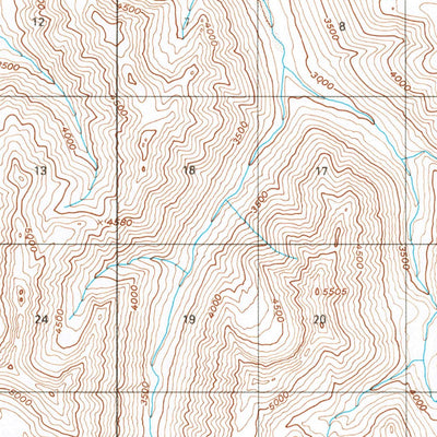 United States Geological Survey Talkeetna Mountains B-4, AK (1950, 63360-Scale) digital map