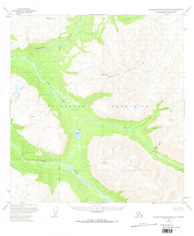 United States Geological Survey Talkeetna Mountains B-5, AK (1950, 63360-Scale) digital map