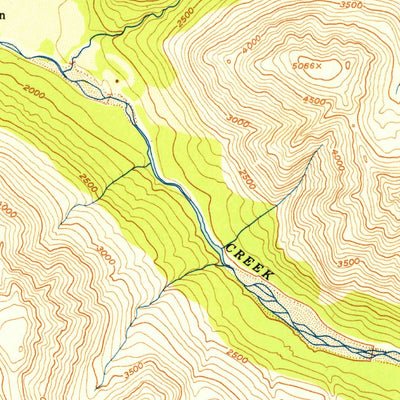 United States Geological Survey Talkeetna Mountains B-5, AK (1952, 63360-Scale) digital map