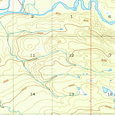 United States Geological Survey Talkeetna Mountains B-6, AK (1949, 63360-Scale) digital map