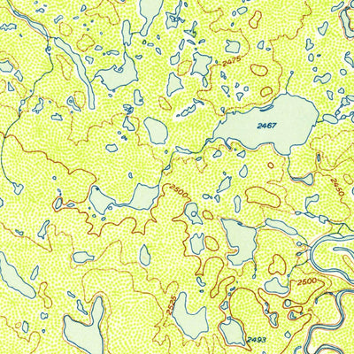 United States Geological Survey Talkeetna Mountains C-1, AK (1952, 63360-Scale) digital map