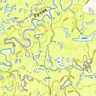 United States Geological Survey Talkeetna Mountains C-1, AK (1952, 63360-Scale) digital map