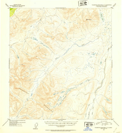 United States Geological Survey Talkeetna Mountains C-3, AK (1952, 63360-Scale) digital map