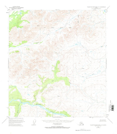 United States Geological Survey Talkeetna Mountains D-2, AK (1951, 63360-Scale) digital map
