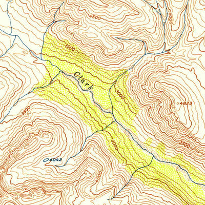United States Geological Survey Talkeetna Mountains D-4, AK (1952, 63360-Scale) digital map