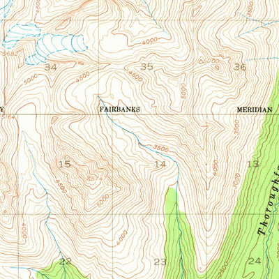 United States Geological Survey Talkeetna Mountains D-5, AK (1950, 63360-Scale) digital map